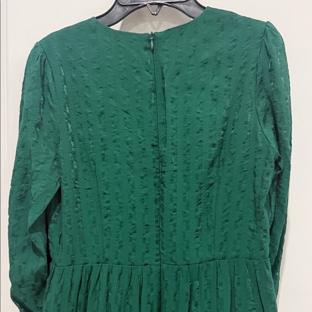 Adelyn Rae Deep Green Long Sleeve Dress - Picture 5 of 5